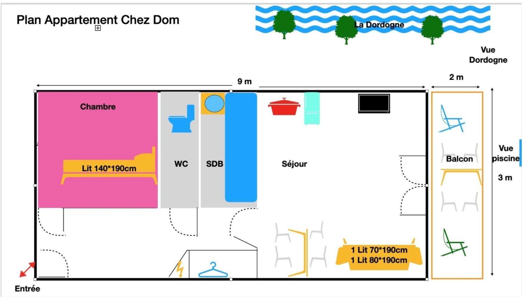 *A Setting Between Dordogne And Swimming Pool* Apartment Аржента Екстериор снимка